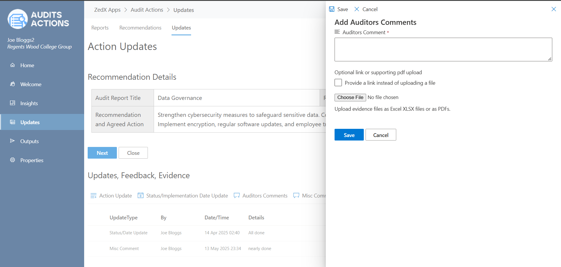 ZedxApps Audit Actions sc3 l