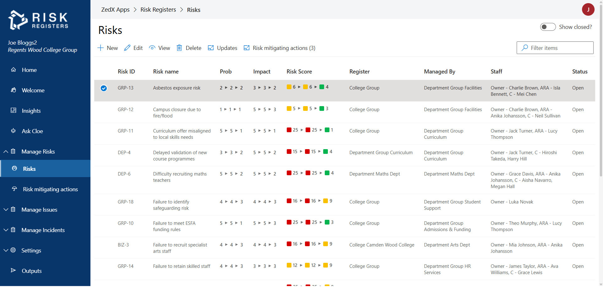 ZedxApps Risk Register sc1 l
